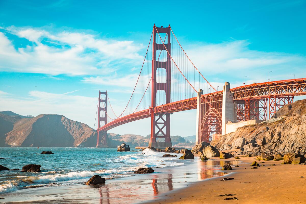 Landmark view of BAY AREA